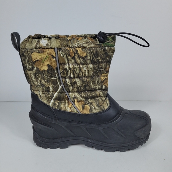Itasca youth camo Hunting Snow Winter Boots Size 7 Excellent Used Condition - Picture 1 of 9